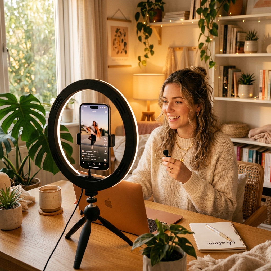 Reels content creation setup
